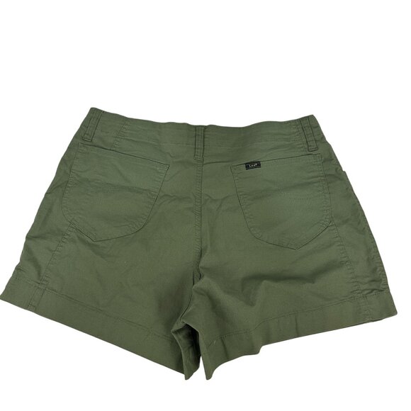 Lee Womens 4 Inch Shorts Olive Grove Size 14 Lightweight Casual Fit With Pockets - Picture 4 of 9